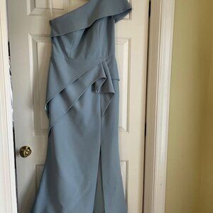 Evening gown, worn once!  Alexander by Damor, Size 8, Glacier Blue